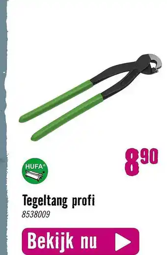 Hornbach Hufa Tegeltang Profi aanbieding