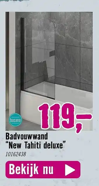 Hornbach Badvouwwand aanbieding