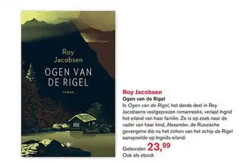 Libris Roy Jacobsen - Ogen Van De Rigel aanbieding