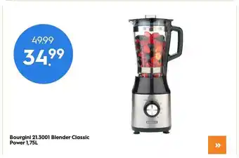 Blokker Bourgini 21.3001 Blender Classic Power 1,75L aanbieding