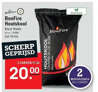 Sligro BonFire Houtskool Black Wattle aanbieding