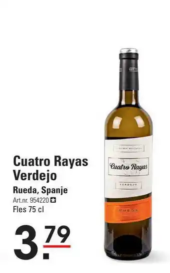 Sligro Cuatro Rayas Verdejo aanbieding