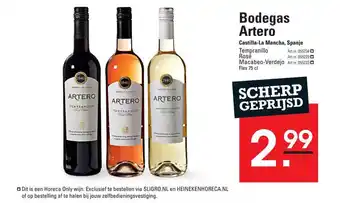 Sligro Bodegas Artero Castilla-La Mancha, Spanje aanbieding