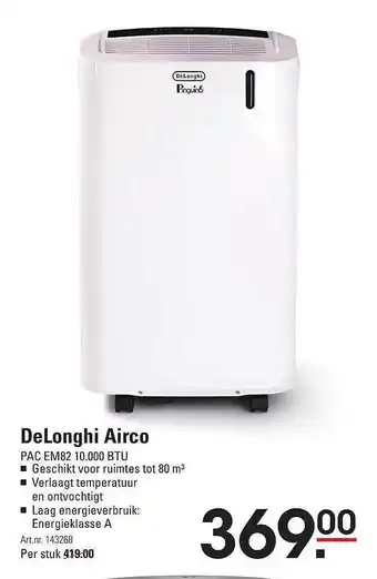 Sligro DeLonghi Airco aanbieding