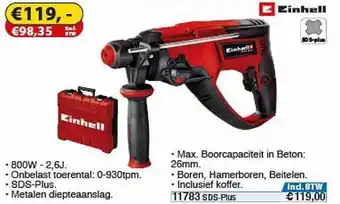 Toolstation Einhell TE-RH 26 4F Boorhamer aanbieding