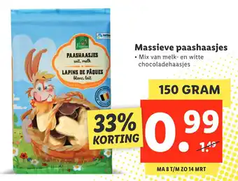 Lidl Massieve paashaasjes aanbieding