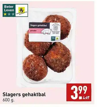 ALDI Slagers Gehaktbal aanbieding