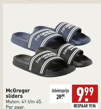 ALDI McGregor Sliders aanbieding