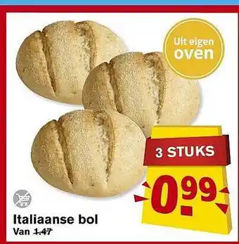 Hoogvliet Italiaanse Bol aanbieding