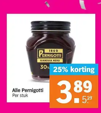 Albert Heijn Alle Pernigotti 25% Korting aanbieding