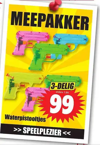 Dirk Waterpistooltjes aanbieding