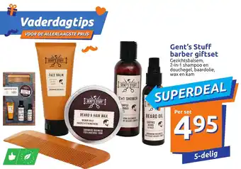 Action Gent's Stuff barber giftset aanbieding