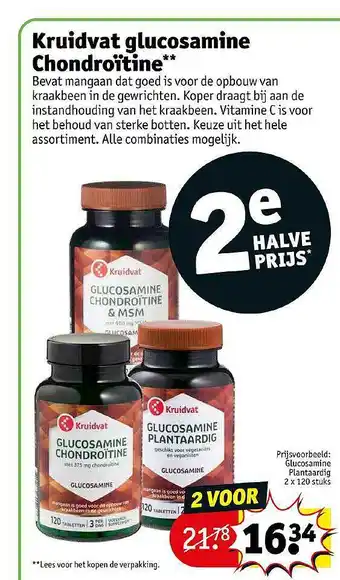 Kruidvat Kruidvat Glucosamine Chondroïtine aanbieding