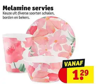 Kruidvat Melamine Servies : Schalen, Borden En Bekers aanbieding