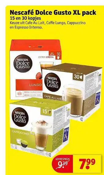 Kruidvat Nescafé Dolce Gusto XL Pack aanbieding