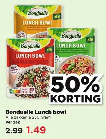 PLUS Bonduelle Lunch Bowl 50% Korting aanbieding