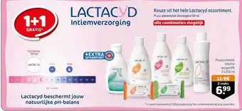 Trekpleister Lactacyd Intieme Wasgel 0% 1+1 Gratis aanbieding