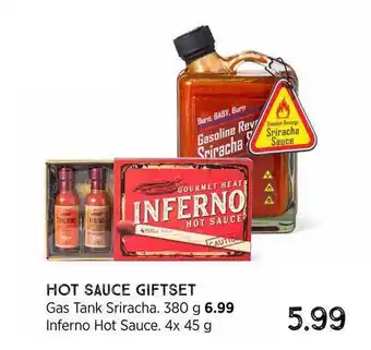 Xenos Hot Sauce Giftset : Gas Tank Sriracha Of Inferno Hot Sauce aanbieding