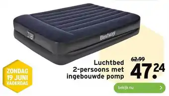 GAMMA Luchtbed 2-Persoons Met Ingebouwde Pomp aanbieding