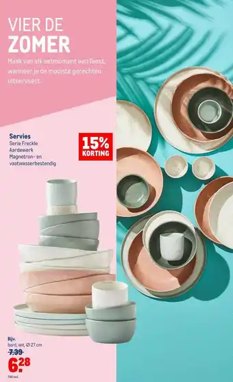 Makro Servies 15% Korting aanbieding