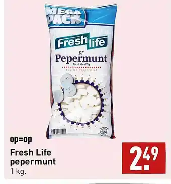 ALDI Fresh Life Pepermunt aanbieding