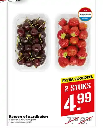 Coop Kersen Of Aardbeien aanbieding