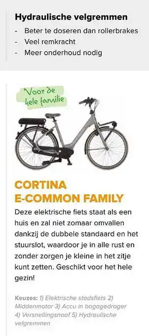 12GO Biking Cortina E-Common Family Fiets aanbieding