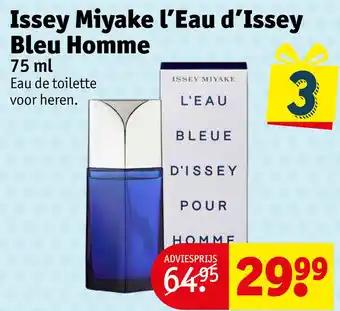 Kruidvat Issey Miyake l'Eau d'Issey Bleu Homme aanbieding