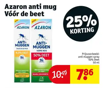 Kruidvat Azaron anti mug Vóór de beet aanbieding