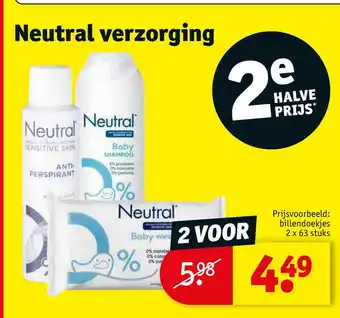 Kruidvat Neutral verzorging aanbieding