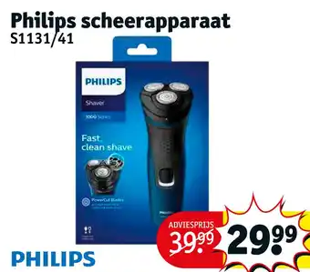 Kruidvat Philips scheerapparaat S1131/41 aanbieding