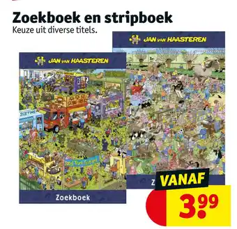 Kruidvat Zoekboek en stripboek aanbieding