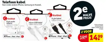 Kruidvat Telefoon kabel aanbieding