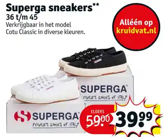 Kruidvat Superga sneakers aanbieding