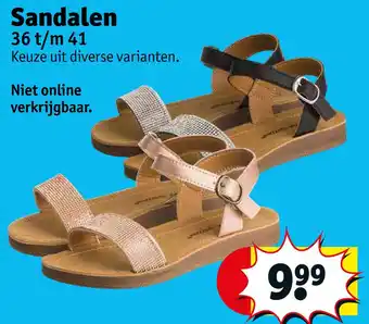 Kruidvat Sandalen 36 t/m 41 aanbieding