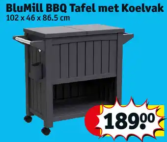 Kruidvat BluMill BBQ Tafel met Koelvak 102 x 46 x 86.5 cm aanbieding