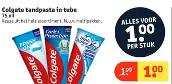 Kruidvat Colgate tandpasta in tube 75ml aanbieding