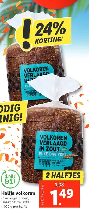 Lidl Halfje volkoren aanbieding