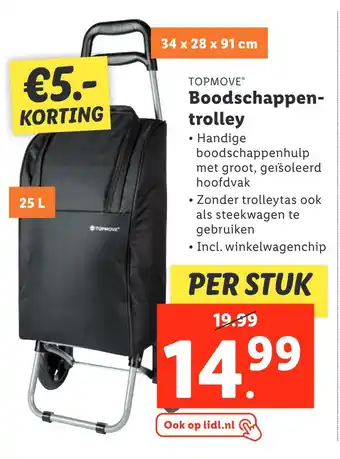 Lidl TOPMOVEⓇ Boodschappen- trolley aanbieding