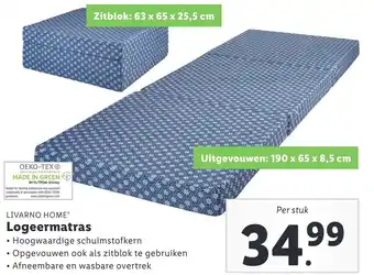 Lidl LIVARNO HOME Logeermatras aanbieding