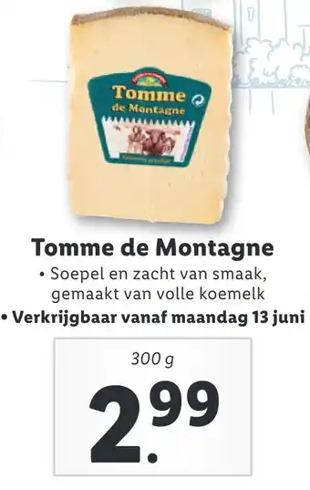 Lidl Tomme de Montagne aanbieding