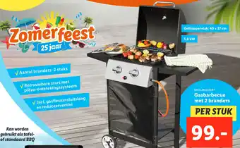 Lidl Gasbarbecue met 2 branders aanbieding