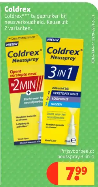 Kruidvat Coldrex aanbieding