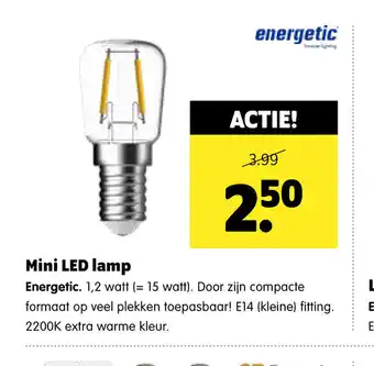 Plentyparts Energetic Mini LED lamp aanbieding