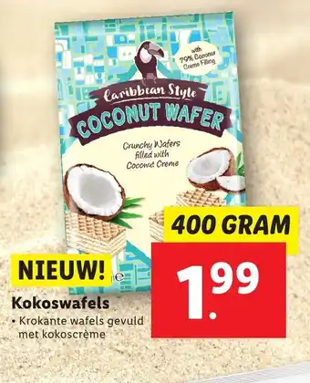 Lidl Kokoswafels 400 gram aanbieding