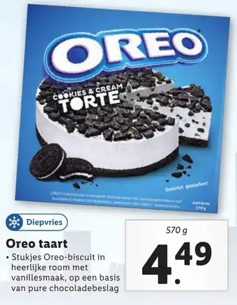 Lidl Oreo taart 570 gr aanbieding