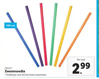 Lidl Crivit Zwemnoodle per stuk aanbieding