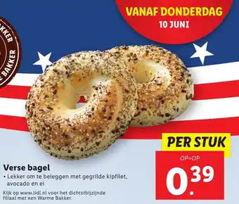 Lidl Verse bagel aanbieding