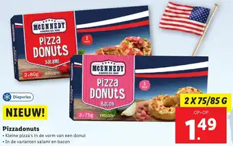 Lidl Pizzadonuts 2*75/85 gr aanbieding