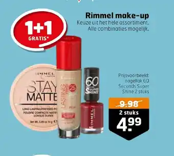 Trekpleister Rimmel make-up 2 stuks aanbieding